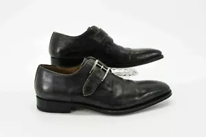 Zapato Magnanni Hombres Marco Talla 7.5M Gris Monje Correa Puntera Lisa Mocasín Usado qp - Imagen 1 de 12