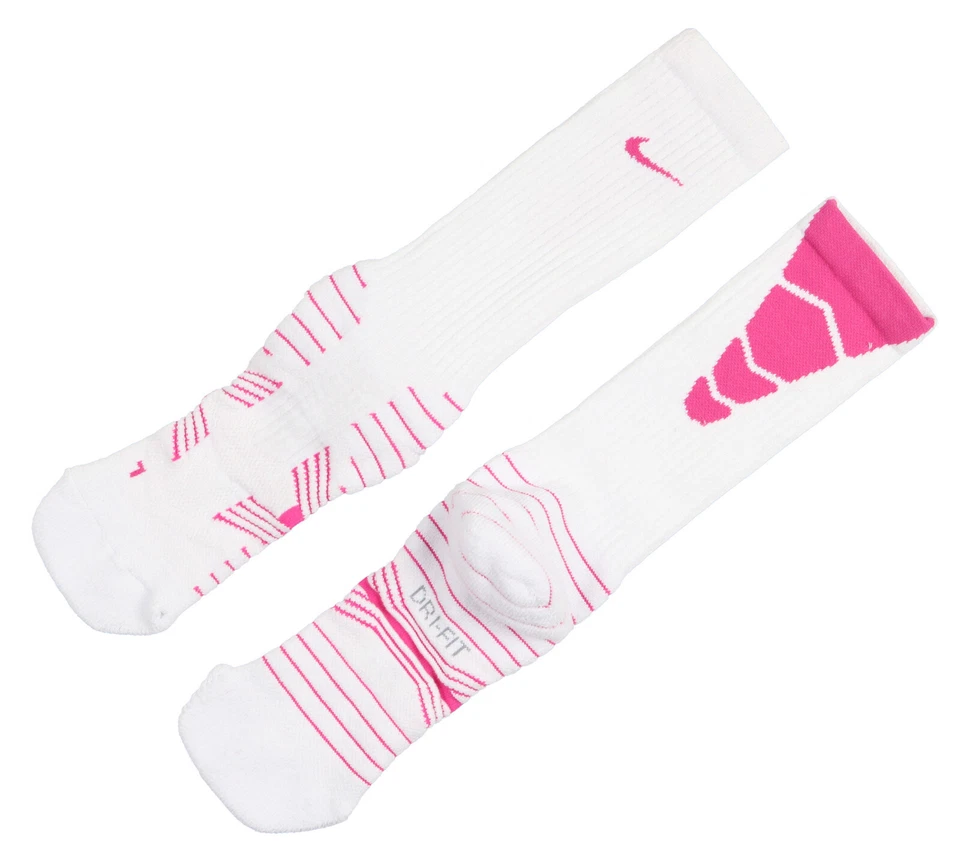 Calcetines de fútbol Nike acolchados con vapor talla XL X-Large (12-15) blanco rosa BCA Foto 1 de 4