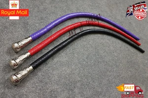 Neu Stahl Design Handarbeit Top Leder Flogger Peitschen 2,6 Fuß Sjambok Stierpeitschen - Bild 1 von 19
