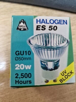 GU10 ES 50 Halogen Bulbs 20w 1,500HR 50° Wide Flood - - Image 1 of 2