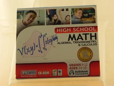 High school Math Fogware CD-Rom (WIndows XP 2000) Mac OS X PC - Image 1 of 2