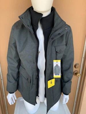 Chaqueta texturizada Andrew Marc para hombre forro polar con carcasa de poliéster G41 Foto 1 de 4