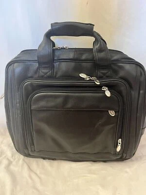 Nuevo Bolso para Laptop Mcklein USA Gold Coast Cuero Negro Foto 1 de 4