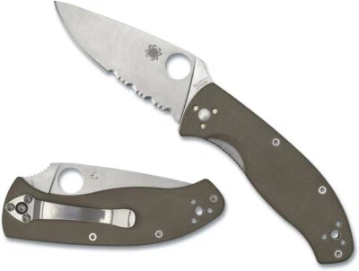 Spyderco Tenacious C122GBNM4PS Liner Lock CPM-M4 Brown G-10 Authorized Dealer! - Image 1 of 2