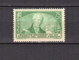 France 1935 Benjamin Delessert Y&T 303 timbre MH /TE4777 - Picture 1 of 1