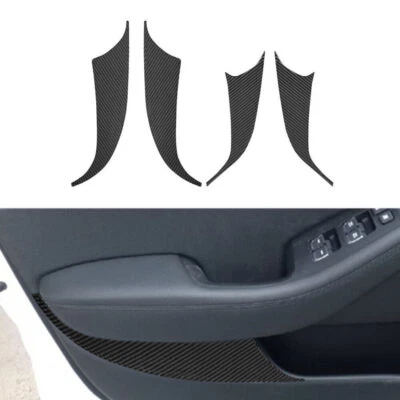 4Pcs Carbon Fiber Interior Door Panel Cover Trim For KIA Cadenza 2014-2016 Foto 1 de 4
