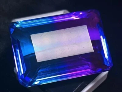 Wonderful Tourmaline Bi-Color 109 -110 Ct  Emerald Cut Loose Certified Gemstone - Image 1 of 4