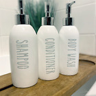 Set of 3 SHAMPOO, CONDITIONER & BODY WASH - Hinch bottle decal stickers (Type 5)