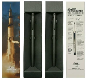 Pluma espacial Two Fisher #M4B militar mate negra Cap-O-Matic/en caja de regalo - Imagen 1 de 10