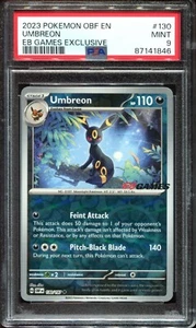 Umbreon 130/197 EB Games Stamp PSA 9 Obsidian Flames Pokemon Card - Picture 1 of 2