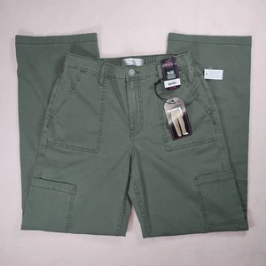 2010s NWT No Boundaries Army Green High Rise Wide Leg Utility Pants Juniors Sz M - Picture 1 of 7