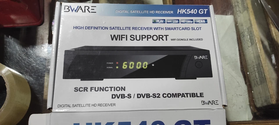 BWARE HK 540 GT 1080p Decoder Satellitare - Nero - Immagine 1 di 4