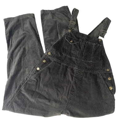 L. L. Bean Women’s Brown Corduroy Bib Overalls Medium Outdoor - Image 1 of 4