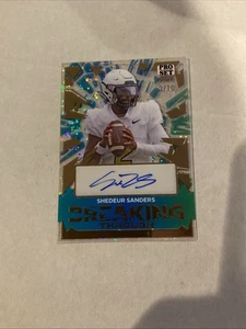 2024 Pro Set Pure Breaking Through Acetate Sparkle Shedeur Sanders #d 3/10 Auto - Picture 1 of 2