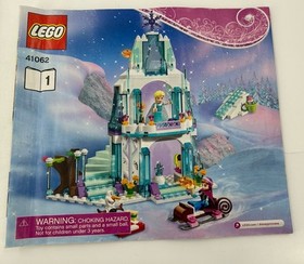 Lego Disney Princess Elsa Castle 41062 Instructional Manual Only Booklet #1