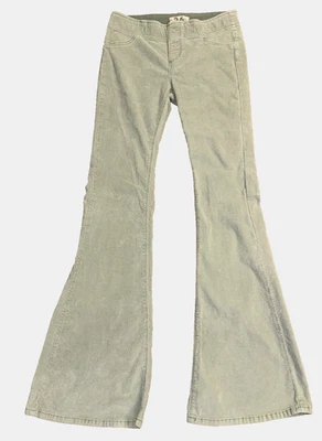 We the Free Pull-On Flare Corduroy Knit Pants Women’s 26/28 Green Festival Retro - Image 1 of 4