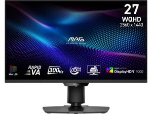 MSI 27" 300 Hz Rapid VA with Mini-LED (1152 Zones) Gaming Monitor FreeSync (AMD - Picture 1 of 12