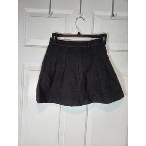Girl's sz L 10 Black Jean Skirt Back Zipper 3/4 Elastic Waist by Gap Kids - Picture 1 of 7