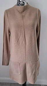 Marks & Spencer Jumper Dress Size 12 UK Nude Mint Condition  - Picture 1 of 6