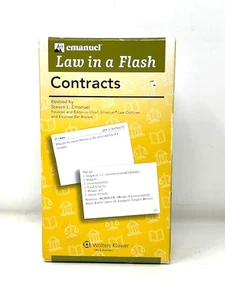 Emanuel Law in a Flash Cards Contracts Wolters Kluwer - Picture 1 of 7
