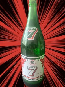 Mezclador fino Happy 7 de colección Good Chaser botella verde de un cuarto Wilkes Barre PA - Imagen 1 de 12