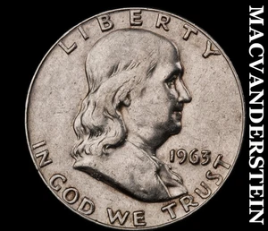 1963-D Franklin Half Dollar - Scarce  Better Date  No Reserve  #D4744 - Bild 1 von 2