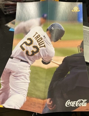 Cartaz do programa Mike Trout 2019 Salt Lake Bees Minor League inserção - Imagem 1 de 4