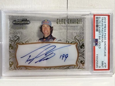 PSA 9 - 2012 Press Pass Elite Exhibit Travis Pastrana Signature Auto # 1/10 Card - Image 1 of 4