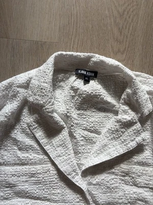 Ilana Kohn 1/4 袖白色 100% 棉纽扣连衣裙 XL — 第 1/4 张图片