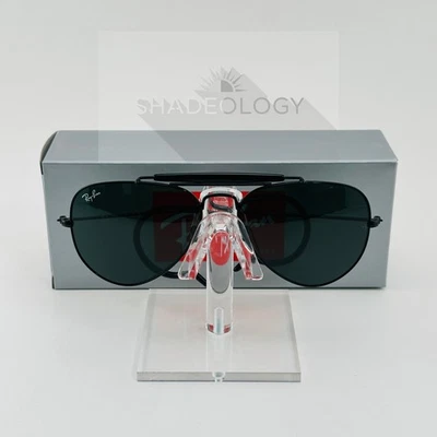 New Ray-Ban RB3030 Outdoorsman L9500 58-14-160 Green G-15 Lens 58mm Sunglasses - Image 1 of 4