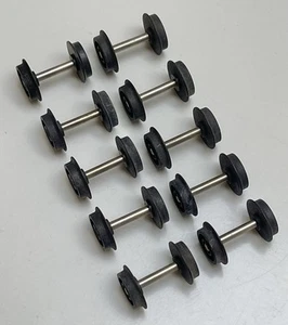 LIMA HO DC METAL WHEELS 13.9MM DIAMETER , 20.8MM WIDE ACROSS MAIN AXEL - Picture 1 of 3