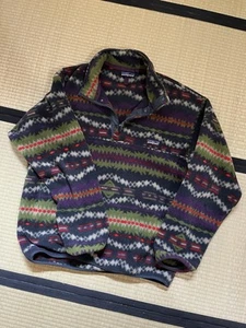 Patagonia Vintage Snap T Synchilla Sacagawea 1994 No Snow - Picture 1 of 5