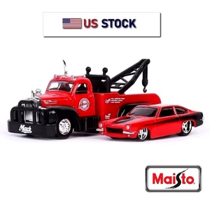 Grúa Mack B 61 1953, Chevy Vega Car 2025 Maisto 1:64 diecast 1971 - Imagen 1 de 7