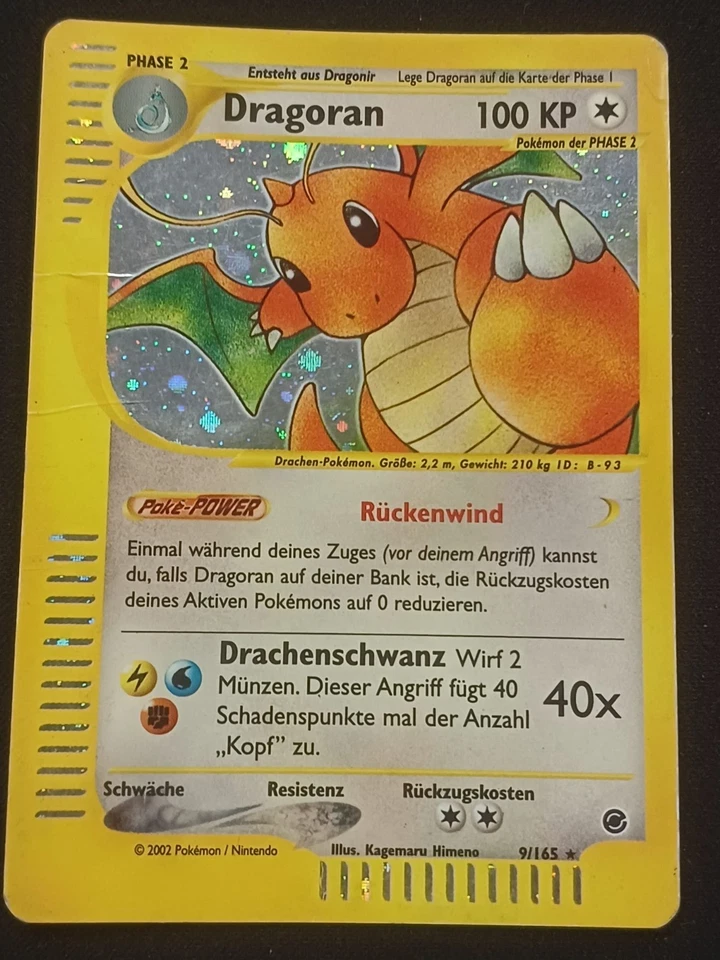 Dragoran Holo 9/165 - Expedition Set DE VG Pokemon - Bild 1 von 3