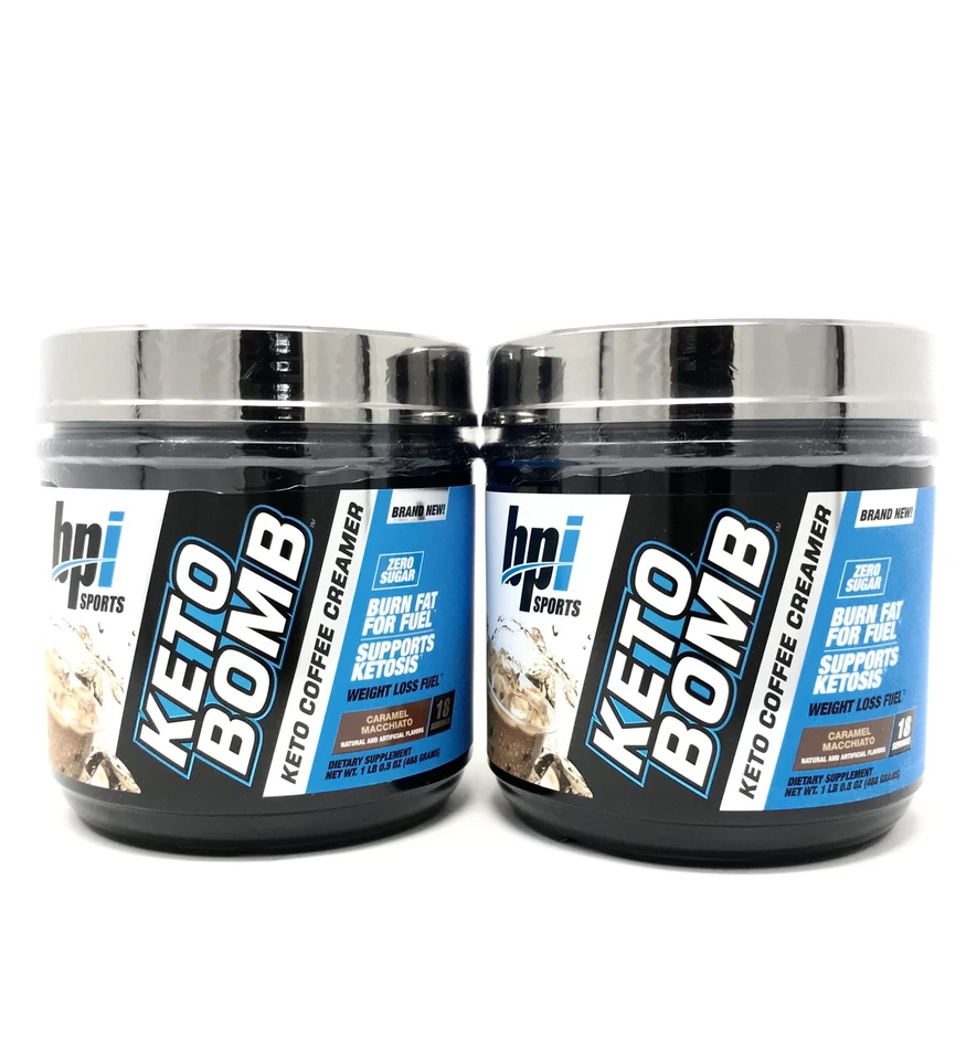 BPI Sports Health Keto Bomb Caramelo Cetogénico Macchiato, 18 Porciones (Paquete de 2) Foto 1 de 1