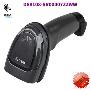 Zebra DS8108-SR00007ZZWW 2D 1D Handheld Barcode Scanner Imager w/USB Cable Kit - Picture 1 of 10
