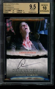 2014 Supernatural S1-3 Autograph Amber Benson Lenore Auto BGS 9.5/10 Gem Mint - Picture 1 of 2