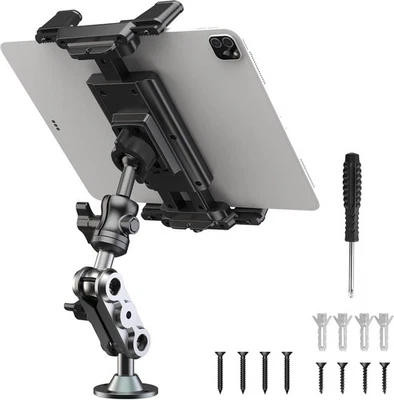 Tablet Mount for Truck Heavy Duty Drill Base Phone Holder for Car Dashboard Wall - Image 1 of 4