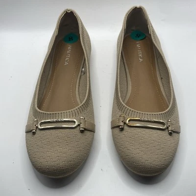 Nautica Halidon Women’s Flats Beige Size 8 Slip On Comfort Casual Shoes Loafers - Image 1 of 4