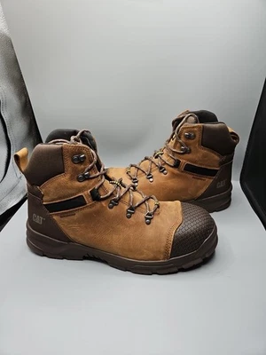 CAT CÓMPLICE Bota Impermeable SR Resistente al Deslizamiento PUNTERA DE ACERO P91331 Marrón Talla 14 Foto 1 de 4