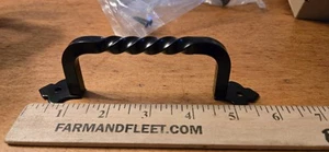 Fixed Twisted Steel Drawer Pull 4 3/4" Centers - Picture 1 of 6