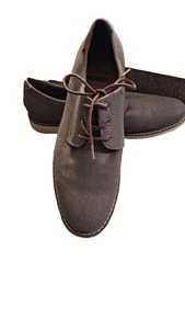Dress Shoes George Oxford Size 10.5  Men's Canvas Gray Memory Foam Lightweight - Picture 1 of 6