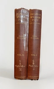 The Life of William Pitt Earl of Chatham, 2 Vs, Basil Williams Longmans HC 1913 - Picture 1 of 21