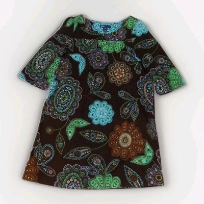 Vestido Gap Kids San Petersburgo Marrón Pana Floral y Paisley Niñas Mediano 8 Usado en Excelente Condición Foto 1 de 3
