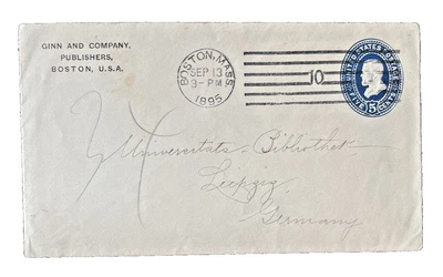 US SC 330 BOSTON,   5.c MASS POSTAL HISTORY COVER 1895 - Image 1 of 2