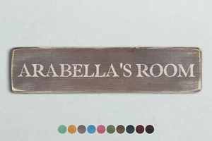 STANZA DI ARABELLA insegna in legno stile vintage. Regalo casa shabby chic retrò - Foto 1 di 2