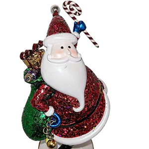 Kirkland Signature Costco Whimsical Christmas Bobble Santa Figure 12 inch Tall - Picture 1 of 11