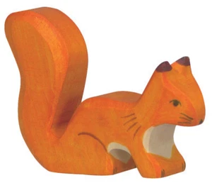 EICHHÖRNCHEN stehend orange von Holztiger Waldtier Holztier Wildtier NEU - Bild 1 von 2