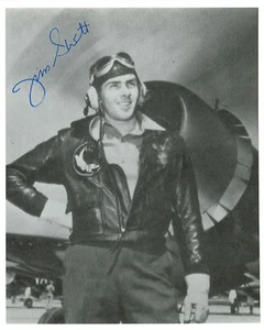 James Swett Signed 8x10 Photograph WWII Ace MOH - Picture 1 of 1