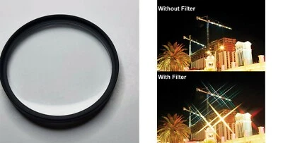Hoya 55mm CS 4x Cross Screen Star Effect Glass Lens Filter Japan 55 mm B-55CS-GB - Image 1 of 4